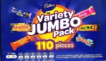 Mars 116 VARIETY MIX &/ Cadbury 110 VALUE JUMBO Pack Milk Chocolate Wholesale - Image 3