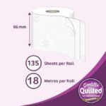 Gentille Quilted Bathroom Tissue Rolls | Luxury 3-Ply Toilet Paper Soft, Strong & Sustainable | (48rolls) - Image 4