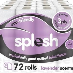 Splesh by Cusheen Toilet Roll 72 Rolls